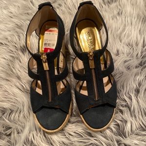 Michael Kors Blue wedge sandal - Women’s size 8